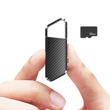 32G Digital Hidden Spy Audio Voice Activated Recorder MP3 Small Smart Playback