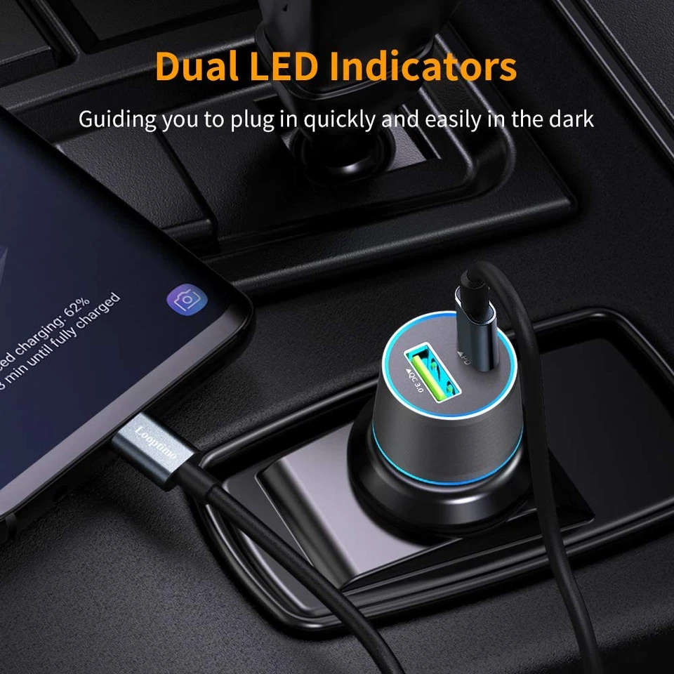 Cargador de coche rápido USB C para Google Pixel 10/10 Pro/10 Pro XL/10 Pro plegable/9/9a/... Foto 4 de 4