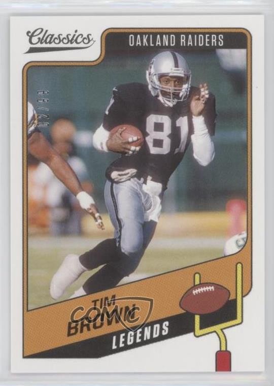 2021 Panini Classics Legends Red Back 2/99 Tim Brown #110 HOF m5e