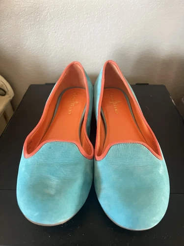 Ballerine Cole Haan NikeAir suola slip on donna taglia 8 5B arancione blu