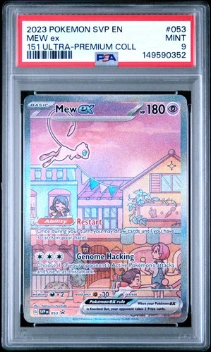 2023 POKEMON SVP EN-SV PROMO 151 ULTRA-PREMIUM COLLECTION #053 MEW EX PSA 9