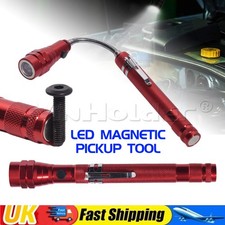 3 LED Magnetic Pick Up Tool Flexible Flexi Torch Telescopic Light Flashlight 8LB