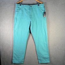 Dickies Duck Canvas Work Pants Aqua Blue 38x32 Carpenter Utility NWT