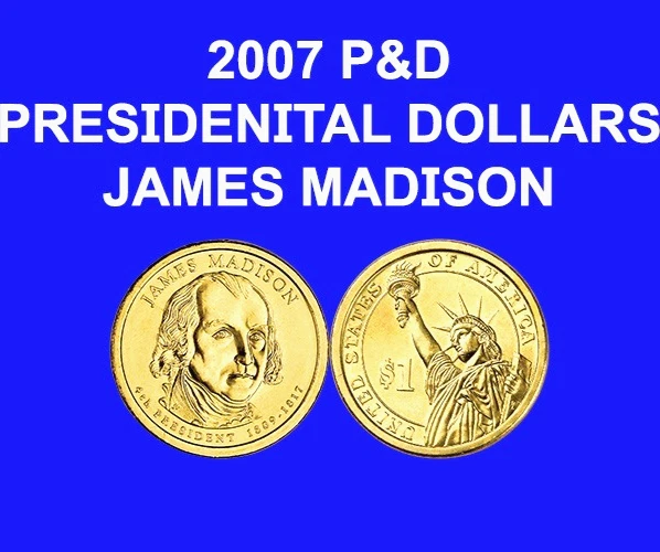 Uncirculated U.S. Mint 2007 Presidential Dollar Coins (2007-Now