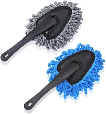 2 Pcs Super Soft Microfiber Duster Brush, Car Dash Cleaner, Cleaning Brush, Dust