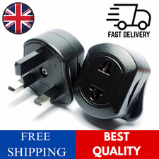 2 Pin to 3 Pin UK Battery Charger Adaptor Plug for Shaver & Oral-B Toothbrush