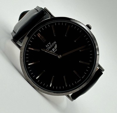 Gents Wrist Watch By NY of London Model with Leather Strap #6.31