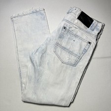 Southpole Jeans Mens Blue Denim Acid Stone Wash Distressed Streetwear Y2K 32x31