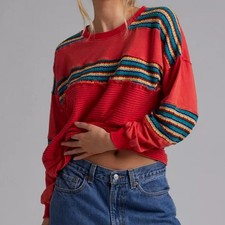 Urban Outfitters BDG Apollo Oversized Embroidered Long Sleeve Tee
