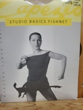 Women's Capezio Brand Footed Fishnet Dance Tights 3407 Caramel - Size L/XL