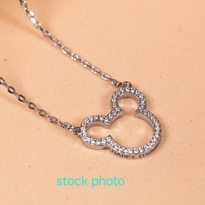Origami Owl Necklace (Disney) Mickey Mouse ''HAPPY THOUGHTS ONLY''  NL9019