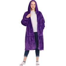 Cozy Oversized Hoodie Blanket with Zipper - Gifts for Women Men