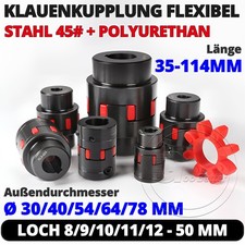 Klauenkupplung aus 45# Stahl Flexible Wellenkupplung CNC Schrittmotor 3D Drucker