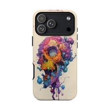 For iPhone / Galaxy / Pixel   Skull Drip Nightmare Phone Case