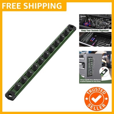 Magnetic Socket Organizer, 3/8-Inch Drive Aluminum Alloy Sockets Rail, Heavy ...
