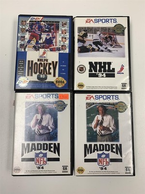 Sega Genesis Games - Complete in Box CIB Madden 94 NHL 93-94 Limited Editions