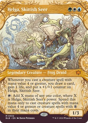 Helga, Skittish Seer (Showcase) [Bloomburrow] Near Mint