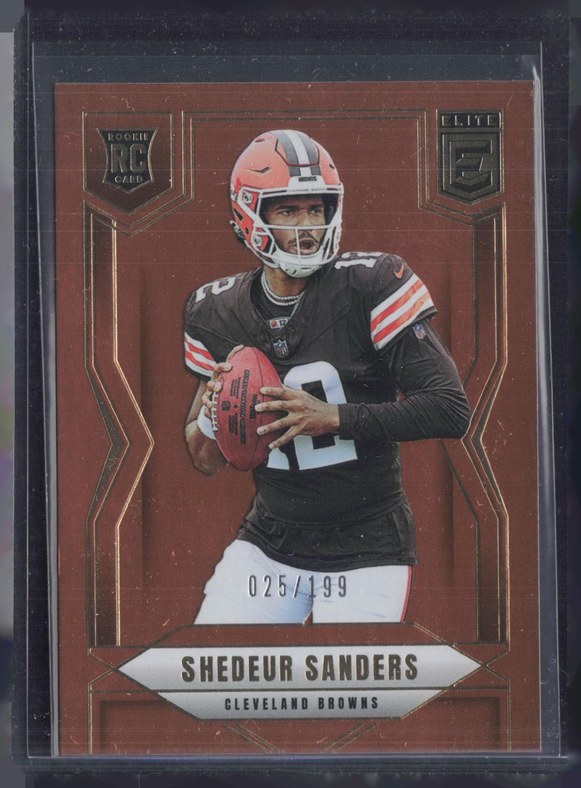 2025 Panini Donruss Elite Orange #112 Shedeur Sanders 25/199 RC Rookie