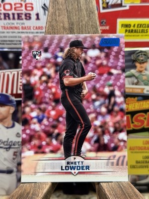 Rhett Lowder Rookie RC 2025 Topps Stadium Club #95 BLUE FOIL  SP