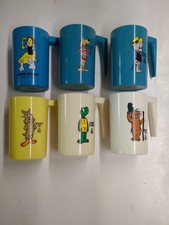 Vintage Walt Kelly Pogo Comic Churchy La Femme Handled Drinking Cups 6 Different