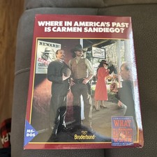 Vintage Big Box PC Game Where in America's Past Is Carmen Sandiego NEW SEALED