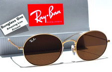 Ray Ban Rubber Arista Gold UV PROTECTIVE Dark Brown Sunglass RB 3594 9013/73