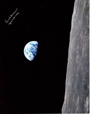 Astronaut Archives offers uncommon Apollo 8 earthrise signed by CDR Frank Borman