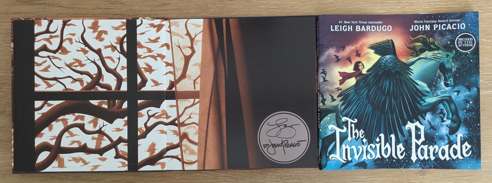 LEIGH BARDUGO JOHN PICACIO DUAL SIGNED THE INVISIBLE PARADE 1/1 UK HBDJ BRANDNEW