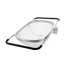 U.S. Kitchen Supply Stainless Steel Colander Strainer - 6-Quart Collapsible C...