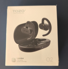 TOZO Origx O2 True Open Ear Earbuds - Black - Multi-Angle Adjustment - Brand New
