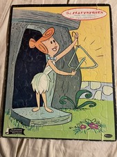 Vintage Whitman Hanna Barbera Wilma Flintstones Frame Tray Puzzle 4453 COMPLETE