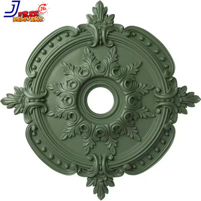 Polyurethane Benson Classic Ceiling, Hand-Painted Athenian Green