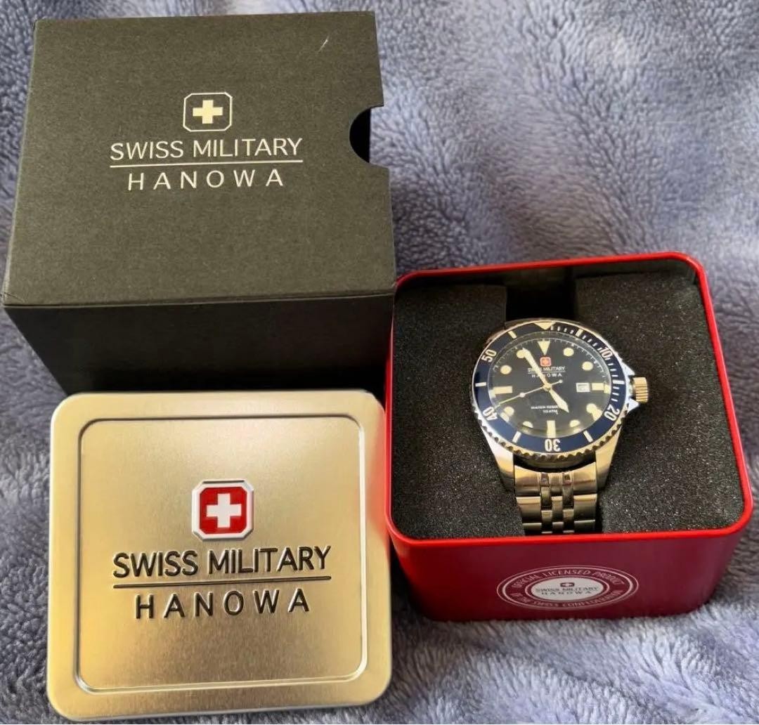 【中古】【廃盤】【国内盤】ヴォイツェク('79西独)ブルーレイ Wristwatch Hanowa 6-4279 Watch 14648X Silver Swiss Military
