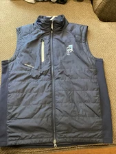 Zero Restriction Full Zip Vest Mens M Excellent Cond Eagle Point Credit  Logo