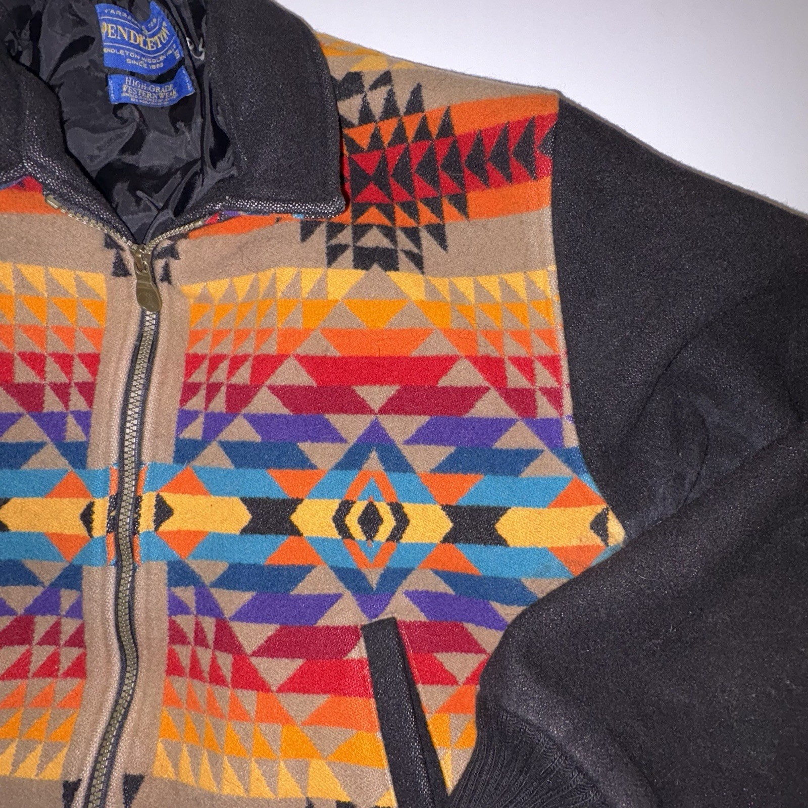 Pendleton Wool Bomber Jacket XL Large Pagosa Spri… - image 4
