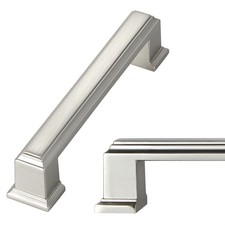Long Cabinet Handles - 10 Pack / 3.75 Inch 96mm , Silver Drawer Pulls for Dec...