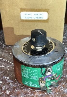 Staco Energy Variable Transformer Variac 120v/1.75AAC Type 171 Part