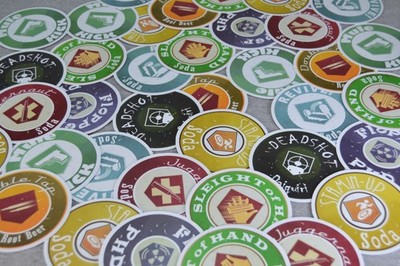 Call of Duty Zombies Perk-a-Cola Stickers   Glossy Waterproof Decals (Bundle)