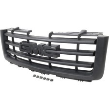 2007-13 Gmc Sierra 1500 Front Grill Assembly Textured Black Shell With Black 2007-13 Gmc Sierra 1500 Front Grill Assembly Textured Black Shell With Black