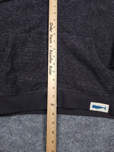 Mollusk California Felpa con Cappuccio Zip Giacca Uomo Grande Grigio Coulisse Misto Cotone - Foto 8 di 10