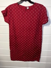 Old Navy Red Summer Cotton Dress Size Medium