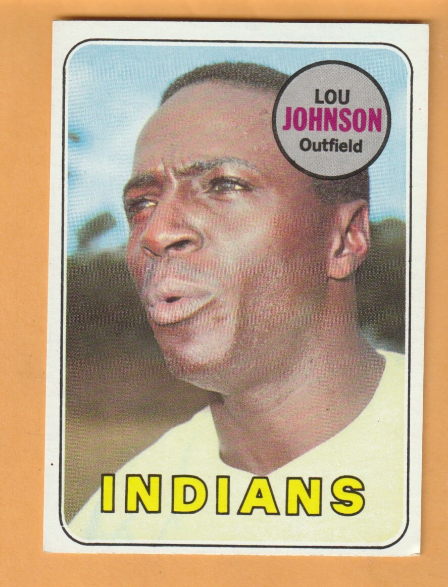 Lou Johnson Cleveland Indians 1969 Topps #367 Kentucky State Thoroughbreds