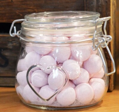 Nicola Spring Heart Shaped Glass Storage Jar Airtight Clip Lid 500ml BNIB  Pantry UK