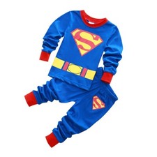 Superman Long Sleeve Shirt  Pants Superhero Set - Size 3-4 Years