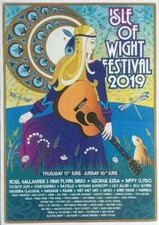 ISLE OF WIGHT FESTIVAL 2019 A3 POSTER IOW BIFFY CLYRO GEORGE EZRA BASTILLE