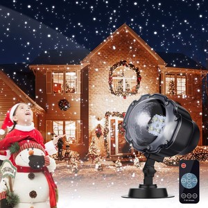 Proiettore Luci Natalizie Effetto Neve.Proiettore Natale Led Effetto Fiocchi Neve Luci Decorazione Con Comando Remoto Ebay