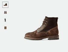 Filson Service Boots Mens Size 11 Brown Suede Leather Ankle Logger