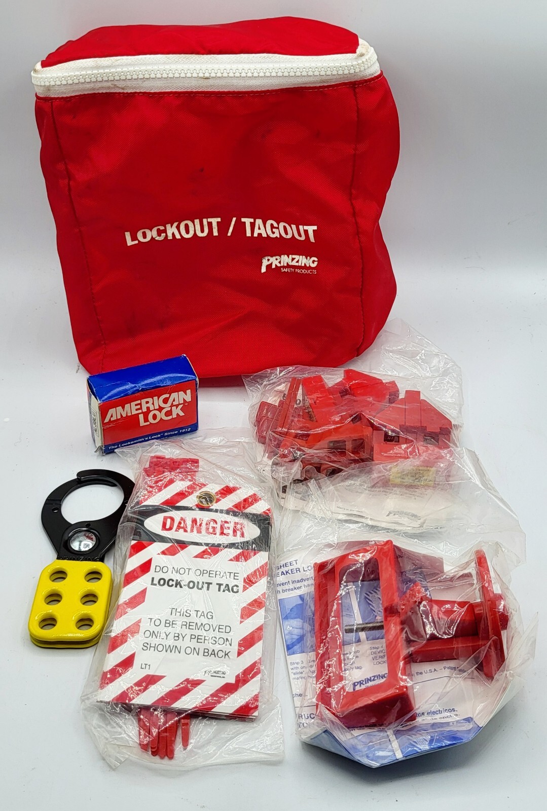 Lockout Tagout Electrical Safety Kit (Prinzing / Brady) LOTO Supplies