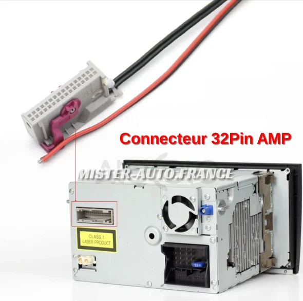 Adaptateur Bluetooth 5.0 Module pour ★AUDI A3 A4 A6 A8 TT R8 RNS-E ✅12V 32PIN ++ - Photo 4/4
