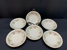 Homer Laughlin "G3352" Eggshell Georgian ~ Set of 6 ~ Dessert Bowls ~ 5 3/8"